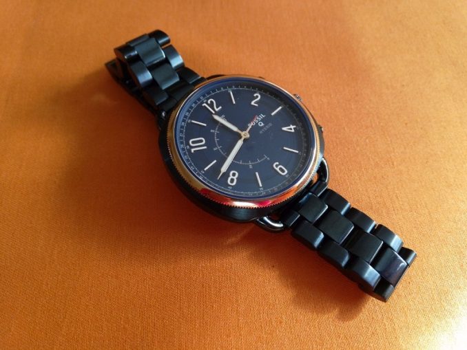 fossil q accomplice rose gold